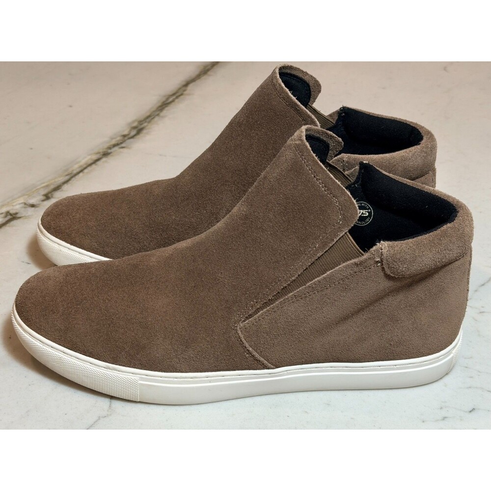 KENNETH COLE Women’s Brown Suede Mid Top Slip On Kalvin Sneakers Size 11